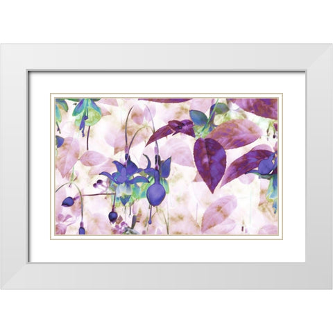 Wild Lavender White Modern Wood Framed Art Print with Double Matting by Ghanooni, Sarah