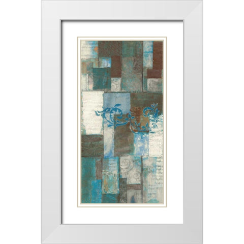 . White Modern Wood Framed Art Print with Double Matting by Haynes, Smith