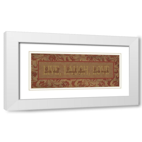 . White Modern Wood Framed Art Print with Double Matting by Haynes, Smith