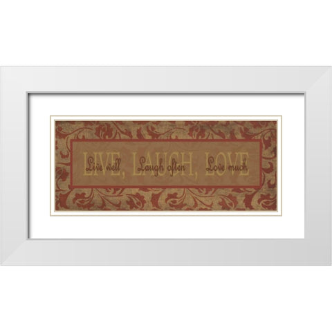 . White Modern Wood Framed Art Print with Double Matting by Haynes, Smith