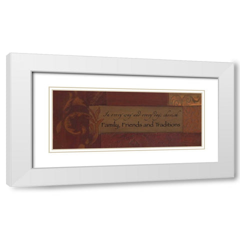 . White Modern Wood Framed Art Print with Double Matting by Haynes, Smith