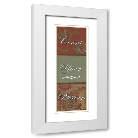 . White Modern Wood Framed Art Print with Double Matting by Haynes, Smith