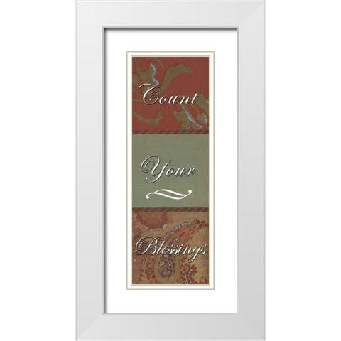 . White Modern Wood Framed Art Print with Double Matting by Haynes, Smith
