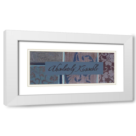 . White Modern Wood Framed Art Print with Double Matting by Haynes, Smith