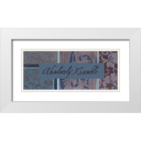 . White Modern Wood Framed Art Print with Double Matting by Haynes, Smith