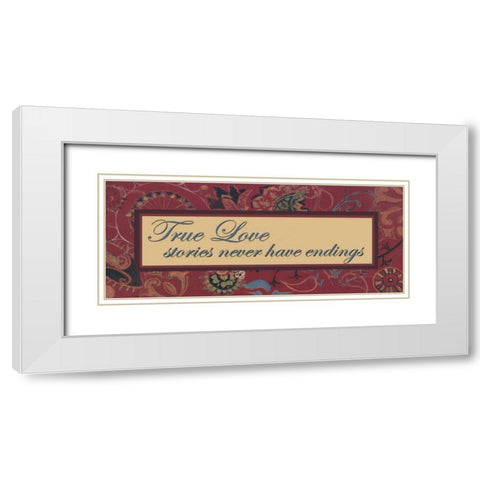 . White Modern Wood Framed Art Print with Double Matting by Haynes, Smith