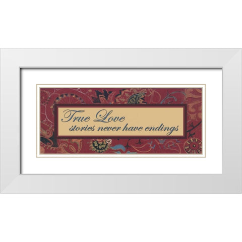 . White Modern Wood Framed Art Print with Double Matting by Haynes, Smith