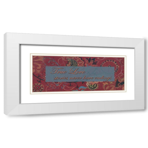 . White Modern Wood Framed Art Print with Double Matting by Haynes, Smith