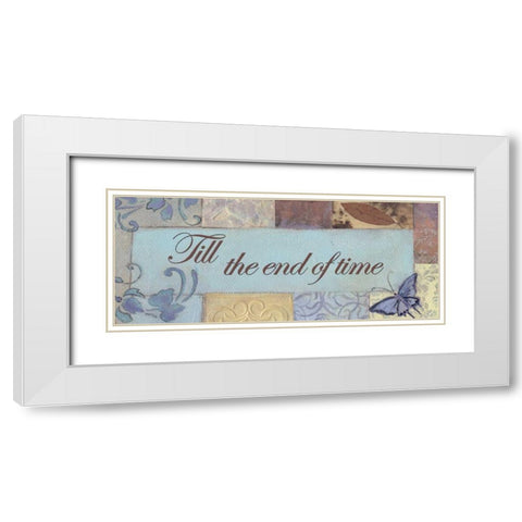. White Modern Wood Framed Art Print with Double Matting by Haynes, Smith
