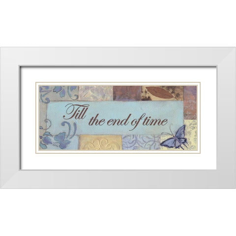 . White Modern Wood Framed Art Print with Double Matting by Haynes, Smith