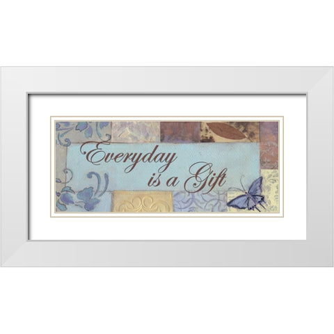 . White Modern Wood Framed Art Print with Double Matting by Haynes, Smith