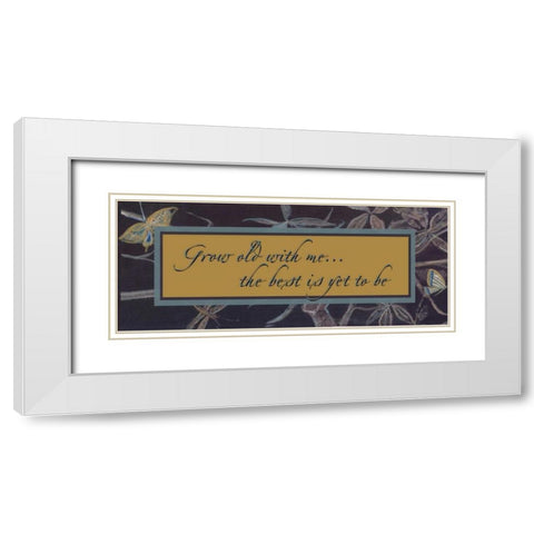 . White Modern Wood Framed Art Print with Double Matting by Haynes, Smith