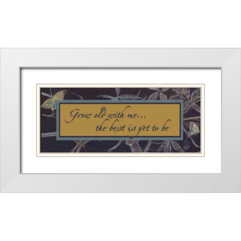 . White Modern Wood Framed Art Print with Double Matting by Haynes, Smith