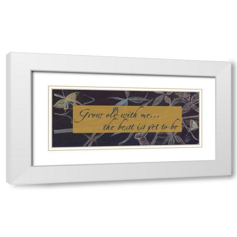 . White Modern Wood Framed Art Print with Double Matting by Haynes, Smith