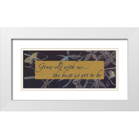 . White Modern Wood Framed Art Print with Double Matting by Haynes, Smith