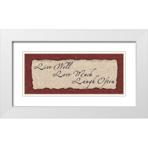 . White Modern Wood Framed Art Print with Double Matting by Haynes, Smith