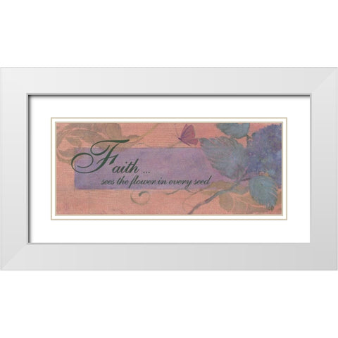 . White Modern Wood Framed Art Print with Double Matting by Haynes, Smith