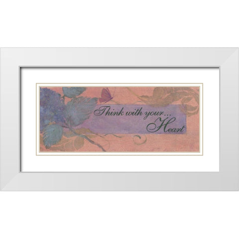 . White Modern Wood Framed Art Print with Double Matting by Haynes, Smith