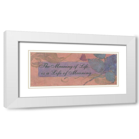 . White Modern Wood Framed Art Print with Double Matting by Haynes, Smith