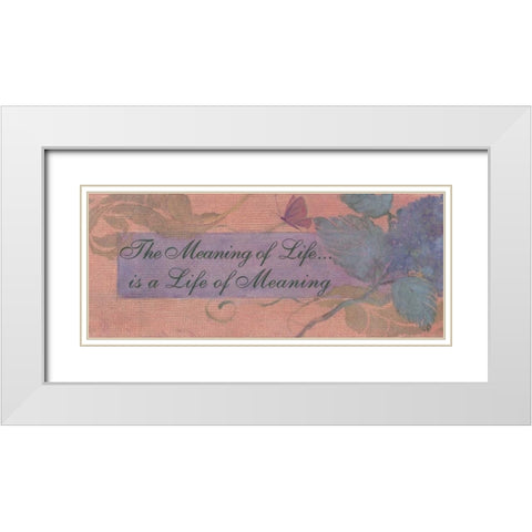. White Modern Wood Framed Art Print with Double Matting by Haynes, Smith