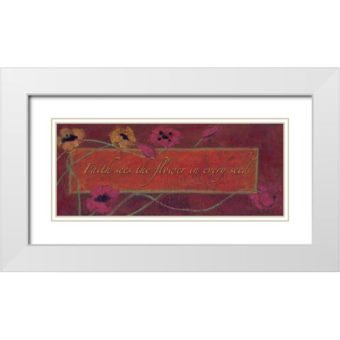. White Modern Wood Framed Art Print with Double Matting by Haynes, Smith