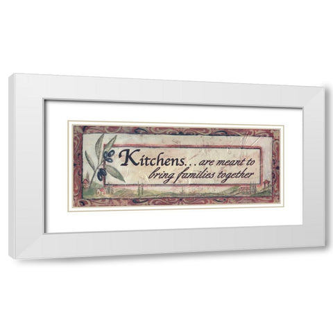 . White Modern Wood Framed Art Print with Double Matting by Haynes, Smith