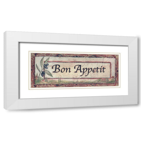 . White Modern Wood Framed Art Print with Double Matting by Haynes, Smith