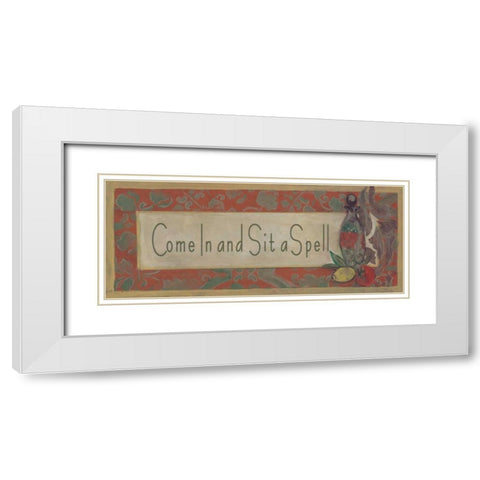 . White Modern Wood Framed Art Print with Double Matting by Haynes, Smith
