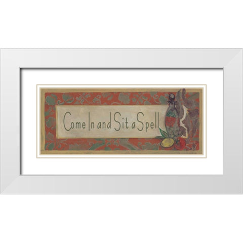 . White Modern Wood Framed Art Print with Double Matting by Haynes, Smith
