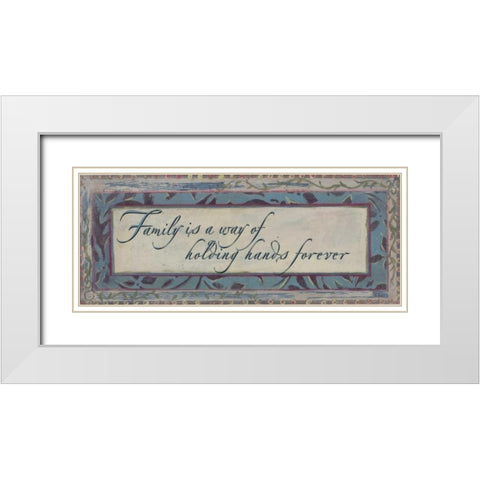 . White Modern Wood Framed Art Print with Double Matting by Haynes, Smith