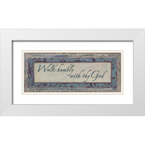. White Modern Wood Framed Art Print with Double Matting by Haynes, Smith