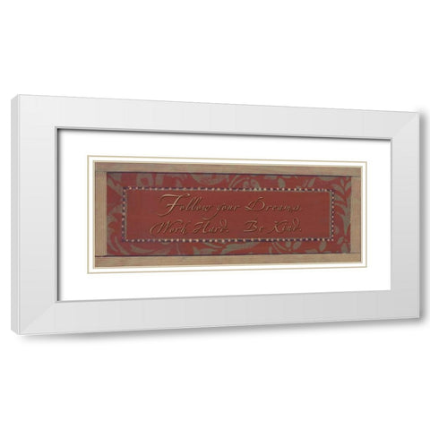 . White Modern Wood Framed Art Print with Double Matting by Haynes, Smith