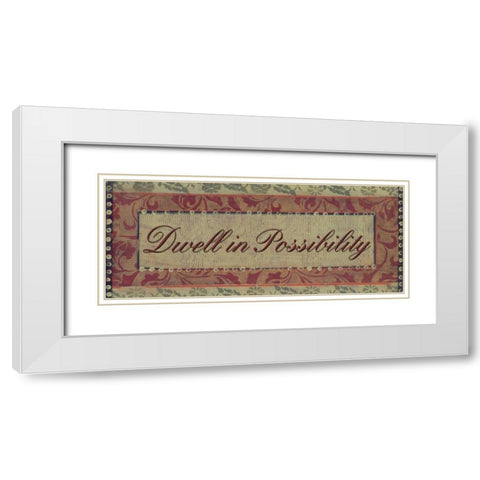 . White Modern Wood Framed Art Print with Double Matting by Haynes, Smith