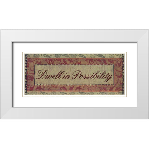 . White Modern Wood Framed Art Print with Double Matting by Haynes, Smith