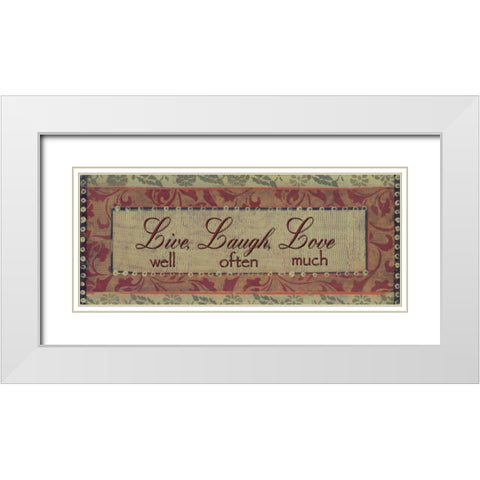 . White Modern Wood Framed Art Print with Double Matting by Haynes, Smith