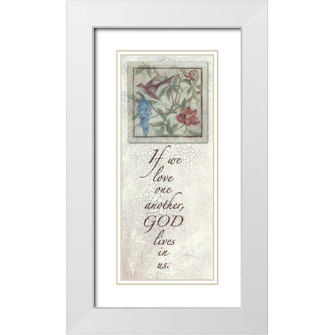 . White Modern Wood Framed Art Print with Double Matting by Haynes, Smith