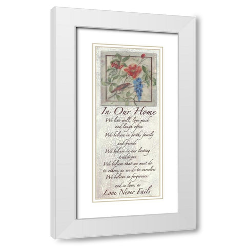 . White Modern Wood Framed Art Print with Double Matting by Haynes, Smith