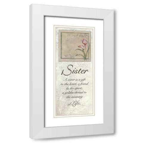 . White Modern Wood Framed Art Print with Double Matting by Haynes, Smith