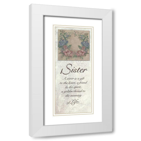 . White Modern Wood Framed Art Print with Double Matting by Haynes, Smith