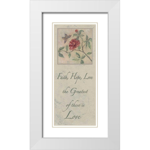 . White Modern Wood Framed Art Print with Double Matting by Haynes, Smith