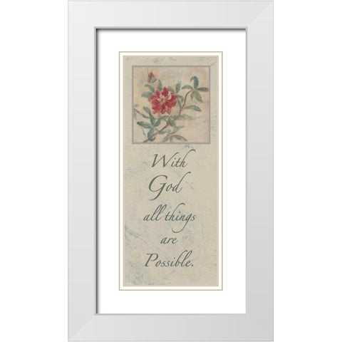 . White Modern Wood Framed Art Print with Double Matting by Haynes, Smith