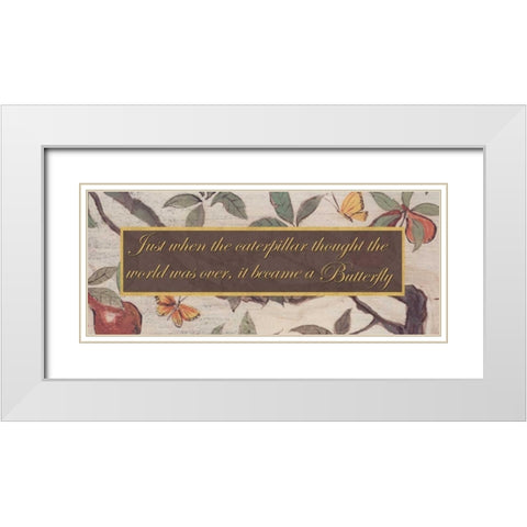 . White Modern Wood Framed Art Print with Double Matting by Haynes, Smith