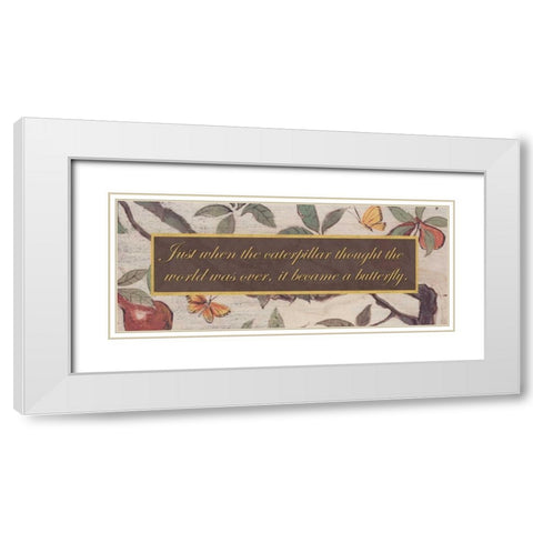. White Modern Wood Framed Art Print with Double Matting by Haynes, Smith