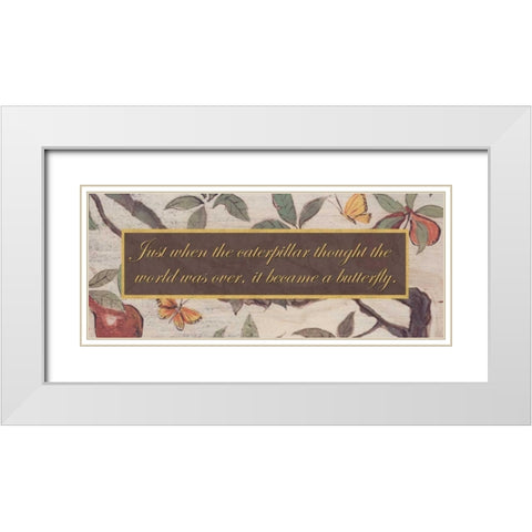 . White Modern Wood Framed Art Print with Double Matting by Haynes, Smith