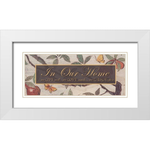 . White Modern Wood Framed Art Print with Double Matting by Haynes, Smith