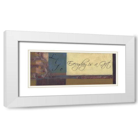 . White Modern Wood Framed Art Print with Double Matting by Haynes, Smith