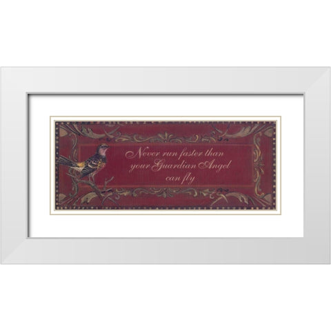 . White Modern Wood Framed Art Print with Double Matting by Haynes, Smith