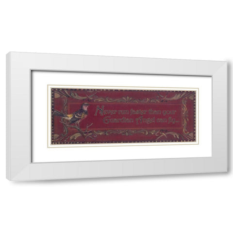 . White Modern Wood Framed Art Print with Double Matting by Haynes, Smith