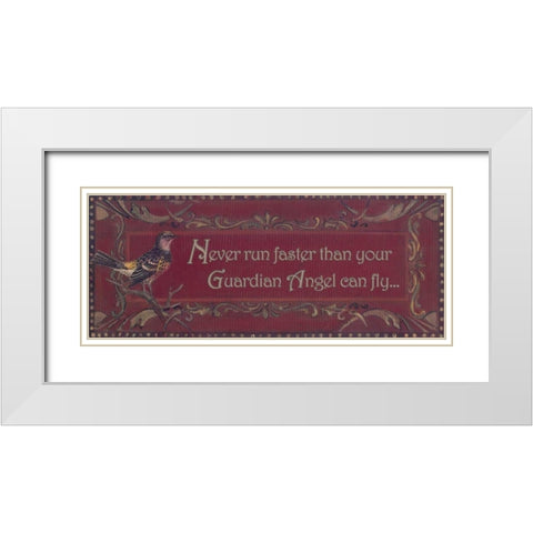 . White Modern Wood Framed Art Print with Double Matting by Haynes, Smith