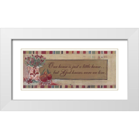 . White Modern Wood Framed Art Print with Double Matting by Haynes, Smith